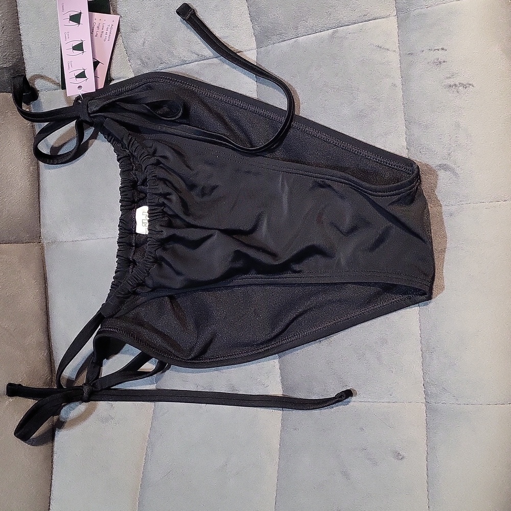 WILD FABLE WOMEN'S BLACK SIDE TIE BIKINI BOTTOMS. MED/ NWT
